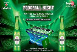 foosball night at SMAAASH